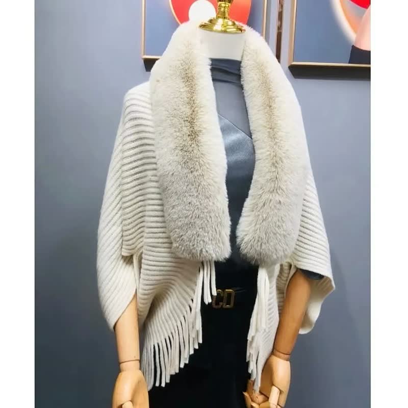 🔥Buy now and get 60% off ! 🔥Women's Knitted Thick Loose Shawl (Châle tricoté épais et lâche)