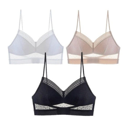 💖Soutien-gorge en dentelle à bretelles spaghetti avec dos exposé.🌹