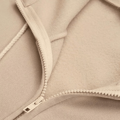 Sweat à capuche zippé automne/hiver pour femmes avec capuche